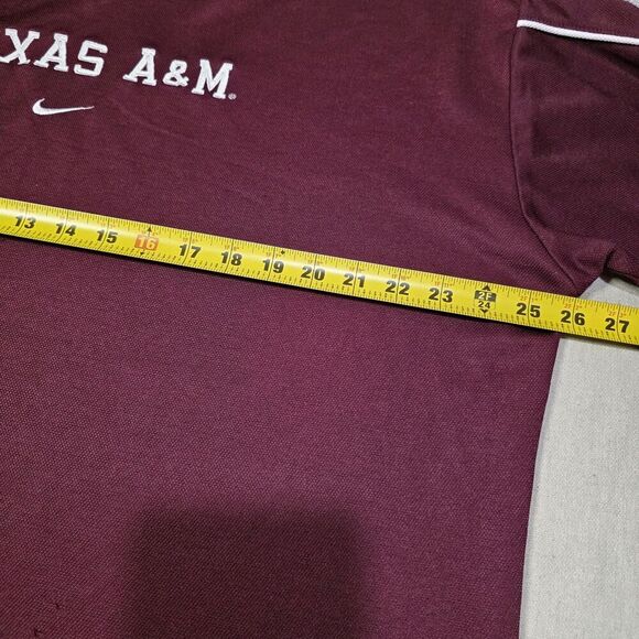 Vintage Nike Team Shirt/Jersey Texas A&M Mens XL Maroon Center Swoosh Crew Neck - Picture 6 of 7